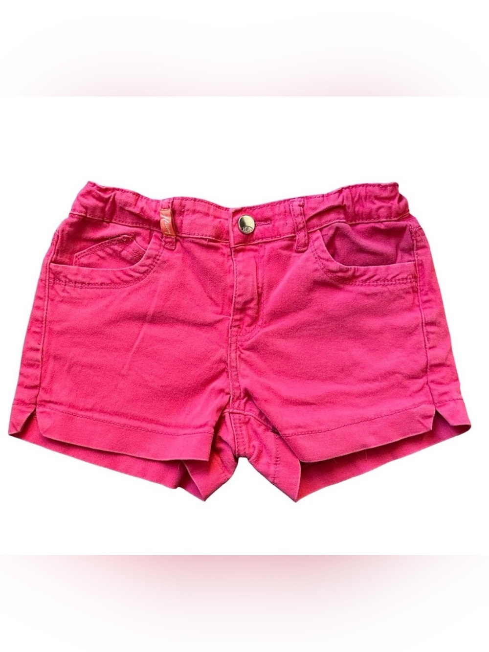 Hailey Made with love size 12 girls hot pink denim shorts